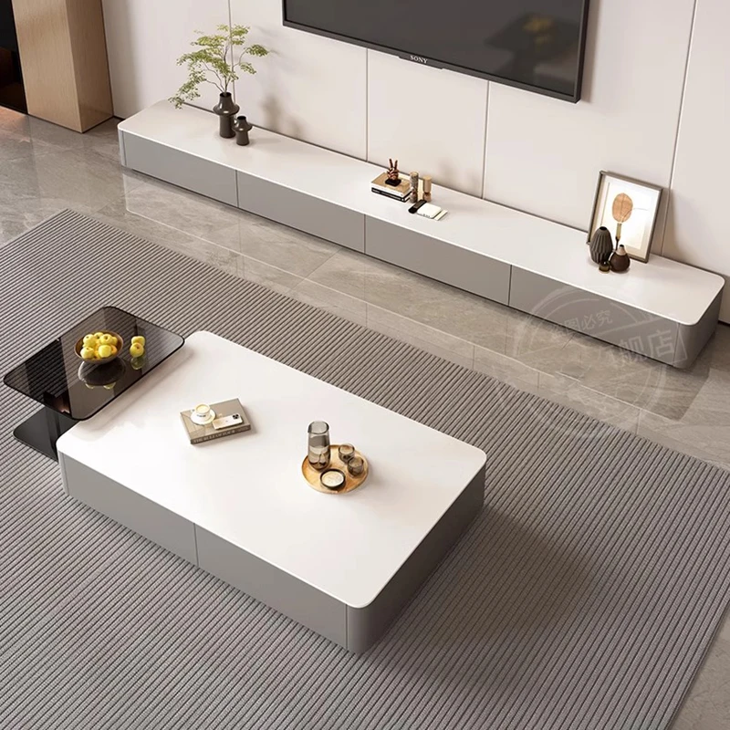Luxury Modern Square Coffee Table with Storage 4