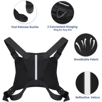 Sports Chest Bag Running Vest Bag Reflective Tape Waterproof and Anti-theft Suitable for Exercise Fishing Cycling and Hunting 2