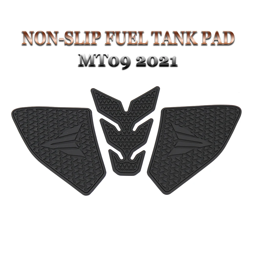 

New Motorcycle Black Decal for Yamaha MT-09 MT 09 MT09 2021 Non-slip Side Fuel Tank Stickers Waterproof Pad Rubber Sticker Kit