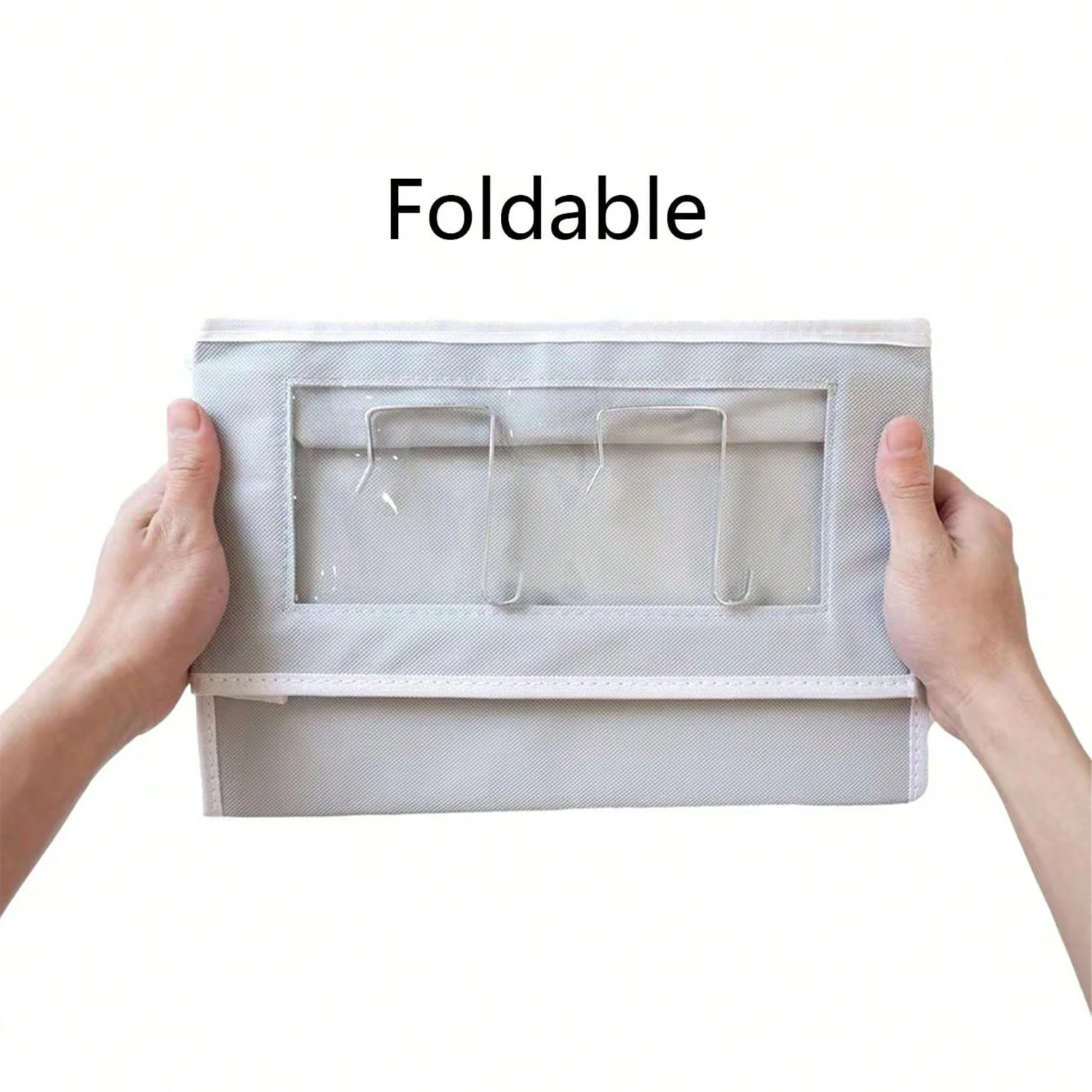 1pc 4-Compartment Over-the-Door Hanging Organizer, Foldable Fabric Caddy-Ideal for Dorm, Bedroom, Kitchen, Closet, Bathroom -