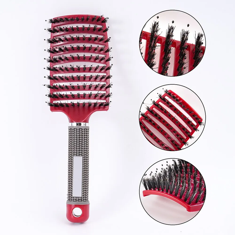 Hair Comb Scalp Massage Comb Bristle Nylon for Women Wet Curly Detangle