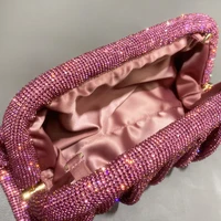 Shiny Rhinestones Handmade Evening Clutch Bag 4