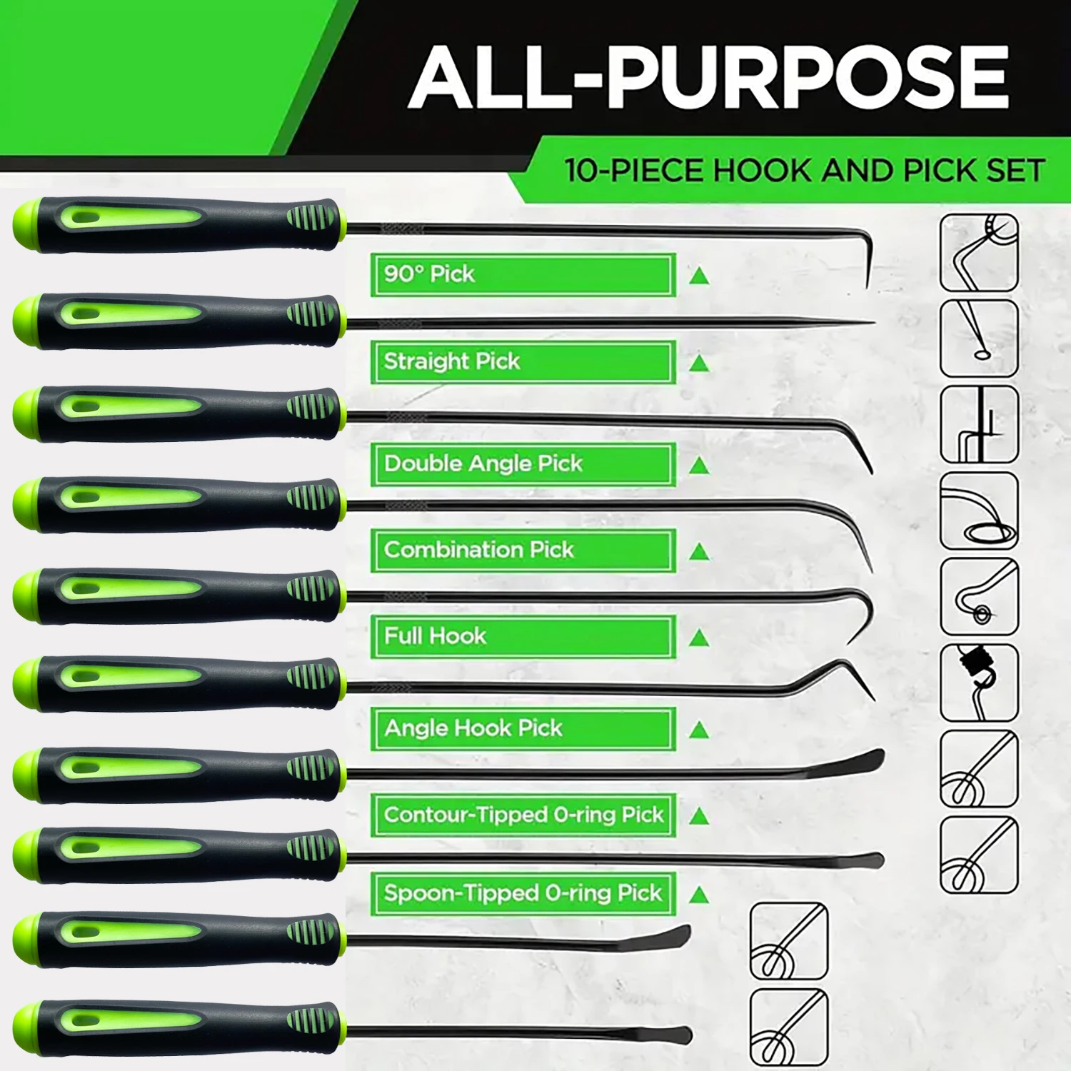 10-Pack Precision O-Ring & Seal Pick Set 3