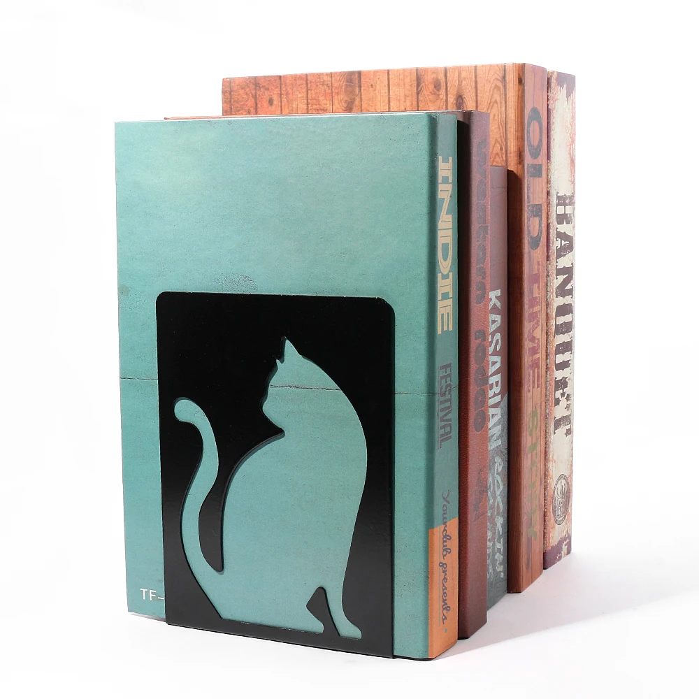Beautiful Cat Book Ends For Shelves Duty Bookends For Heavy Book Iron Bookends Organizer rack Stand Shelf book organizer book holder book stand book terminal