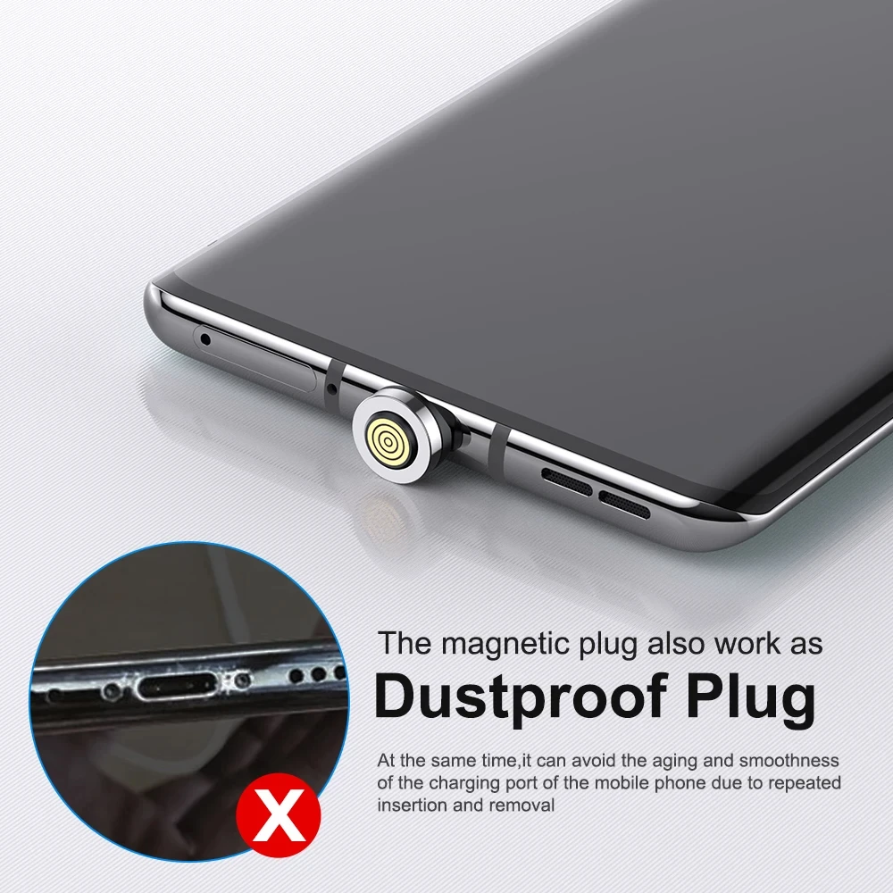 Фото Магнитные наконечники для iPhone, 7 контактов, магнитный кабель типа C Micro USB, сменные детали для быстрой зарядки №3