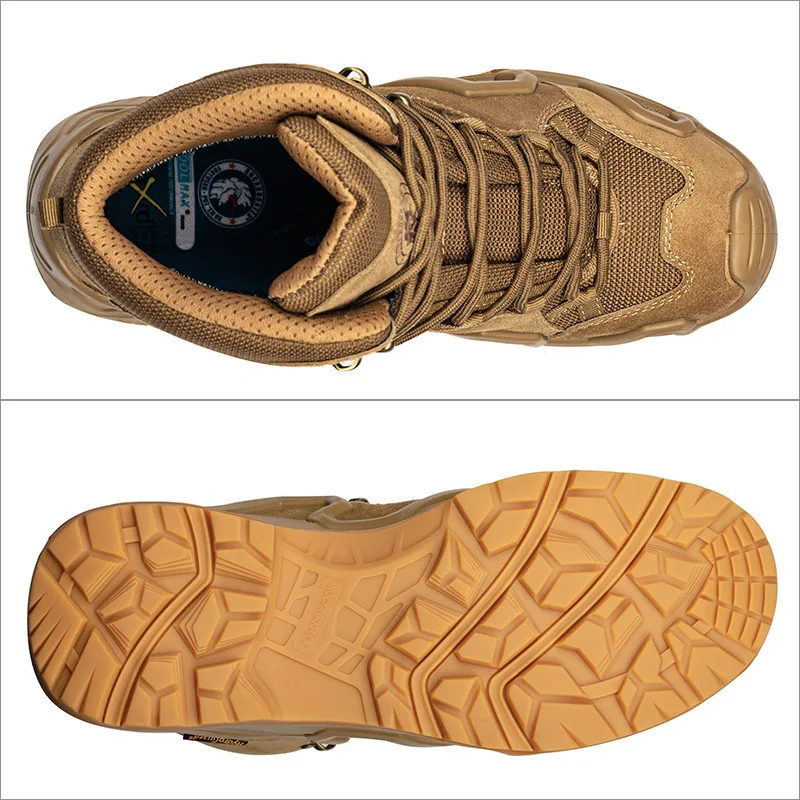 Men Hiking shoes Waterproof Hunting Boots Tactical Desert Combat Boots Trekking Ankle mountian cow Leather Sneakers hiking shoes,combat boots