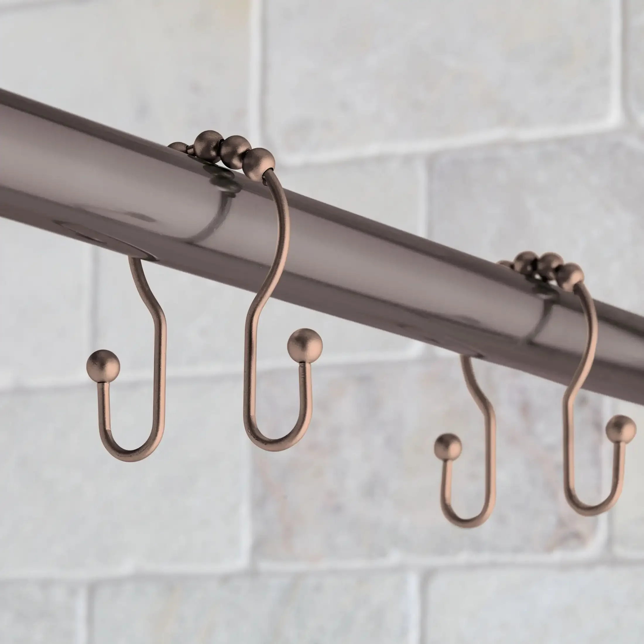 Rustproof Double Shower Hooks 1