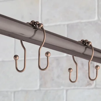 Rustproof Double Shower Hooks 1