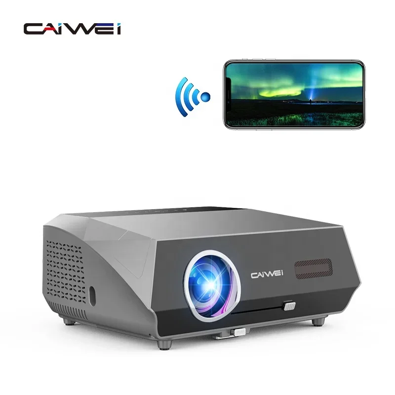 

Hot Caiwei A10Q 14300 Lumens Projector hd 4K 1080P home theater portable