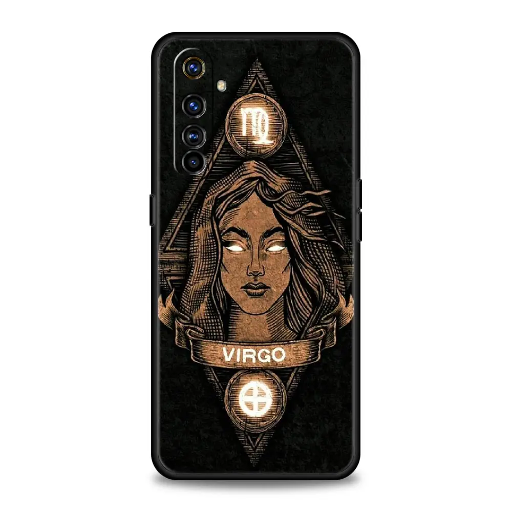 Zodiac-Inspired Protective Case for Realme - Aries, Leo, Libra, Pisces, Virgo Design