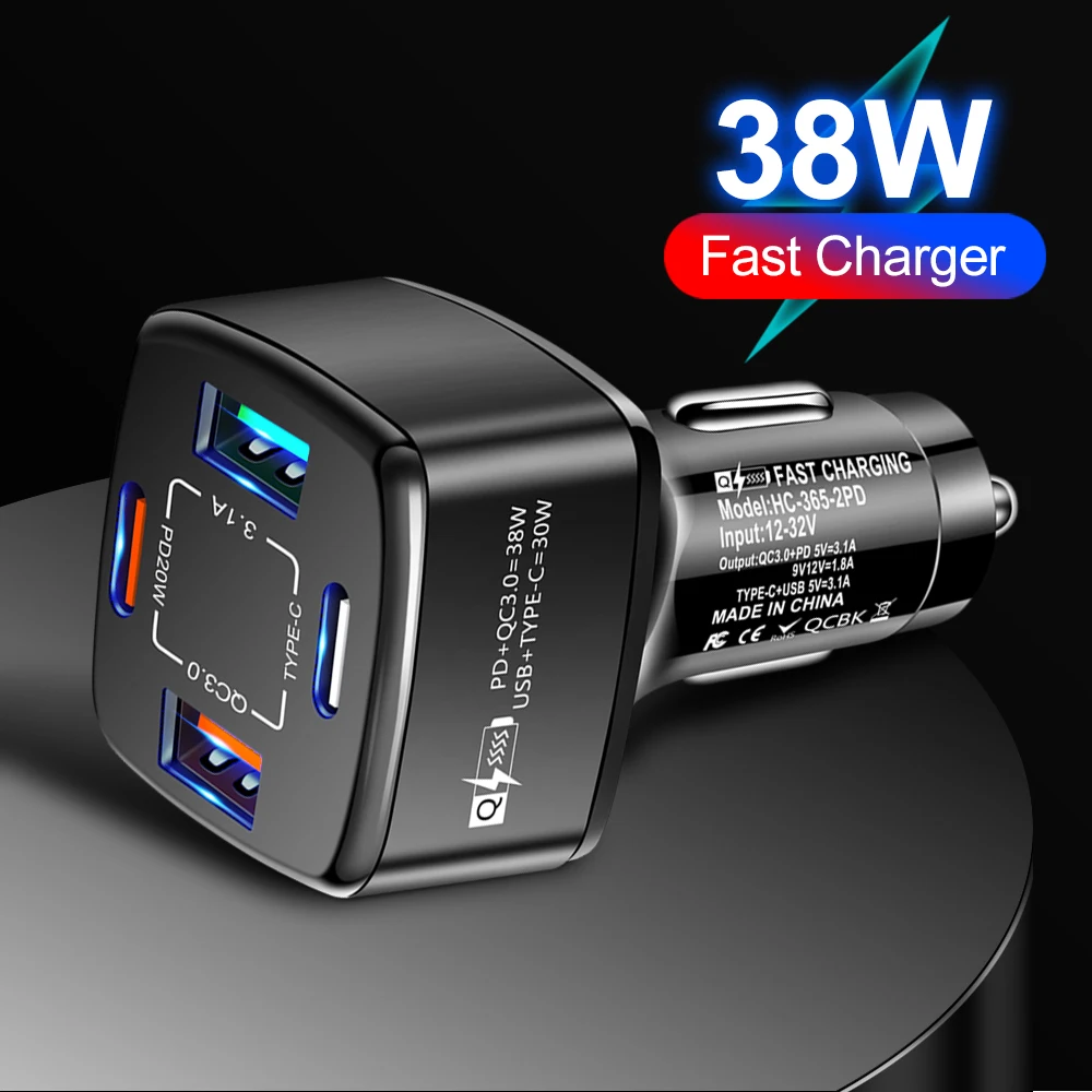     USB ,  LED, PD38W, 2USB(QC3.0 3.1A), CŸ,   Ÿ ġ, 4 Ʈ