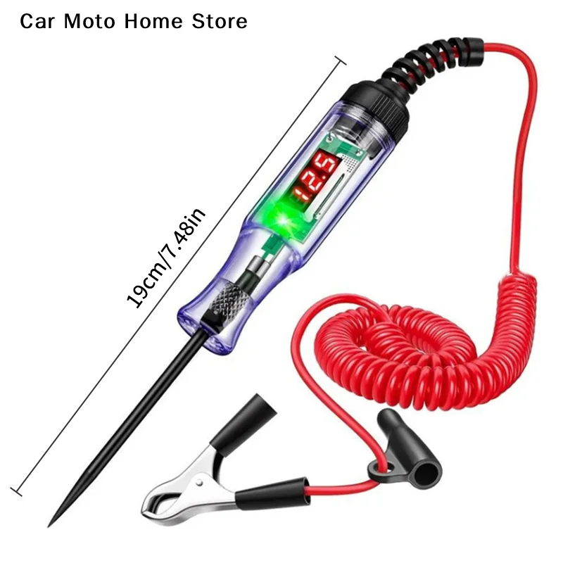【DM】Penna Tester Digitale Diagnostica per Auto 3V-120V con Display e Copertura, Tester di Tensione per Circuiti Auto, Penna Elettrica per Misurazioni - Image 6