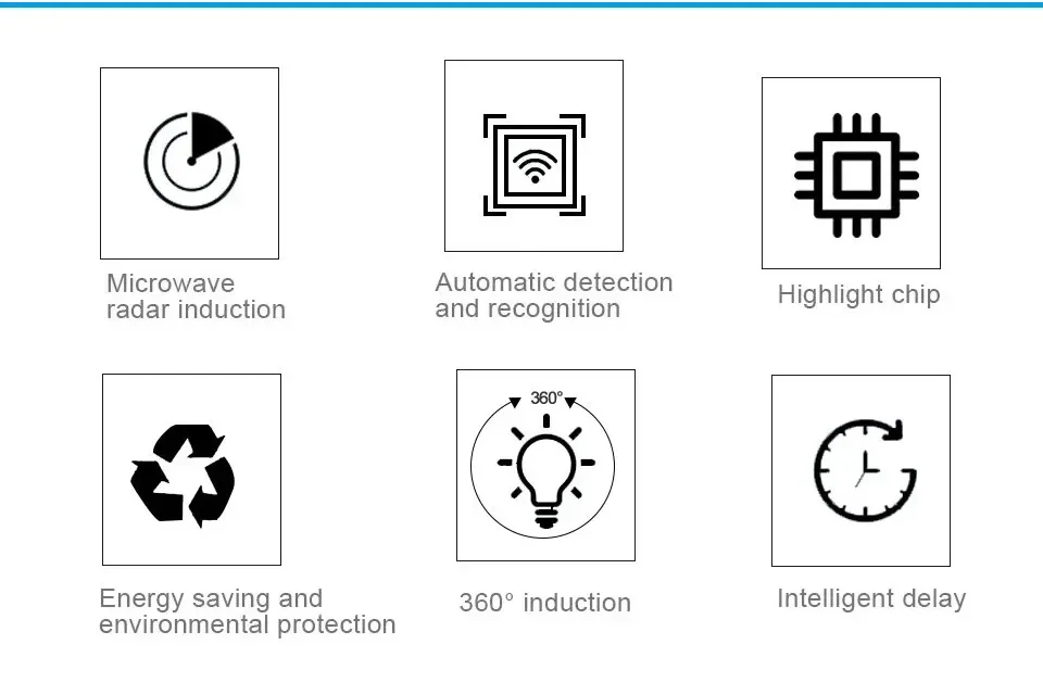 Description Picture 4 of itemRadar Motion Sensor LED Bulb E27 Light Bulbs Auto ON/OFF Smart LED Lamp Energy Saving Porch Stairs Hallway Garage Night Light