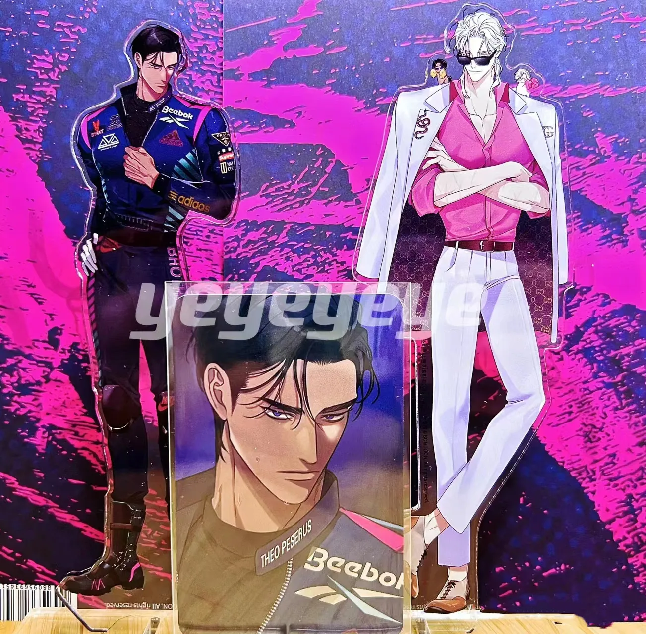 Anime Peripheral Accessories Smyrna and Capri Acrylic Stand Theo Peserus Seram Marita Anime Peripheral Desktop Display Accessories Room Decor Collection