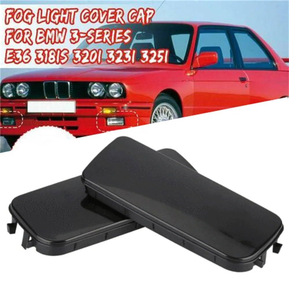 

2pcs Car Front Fog Light Hole Covers Black Plastic Cap Fit For BMW E36 3-Series 318is 1990-1998, 323i 1997-1998 #51118122449