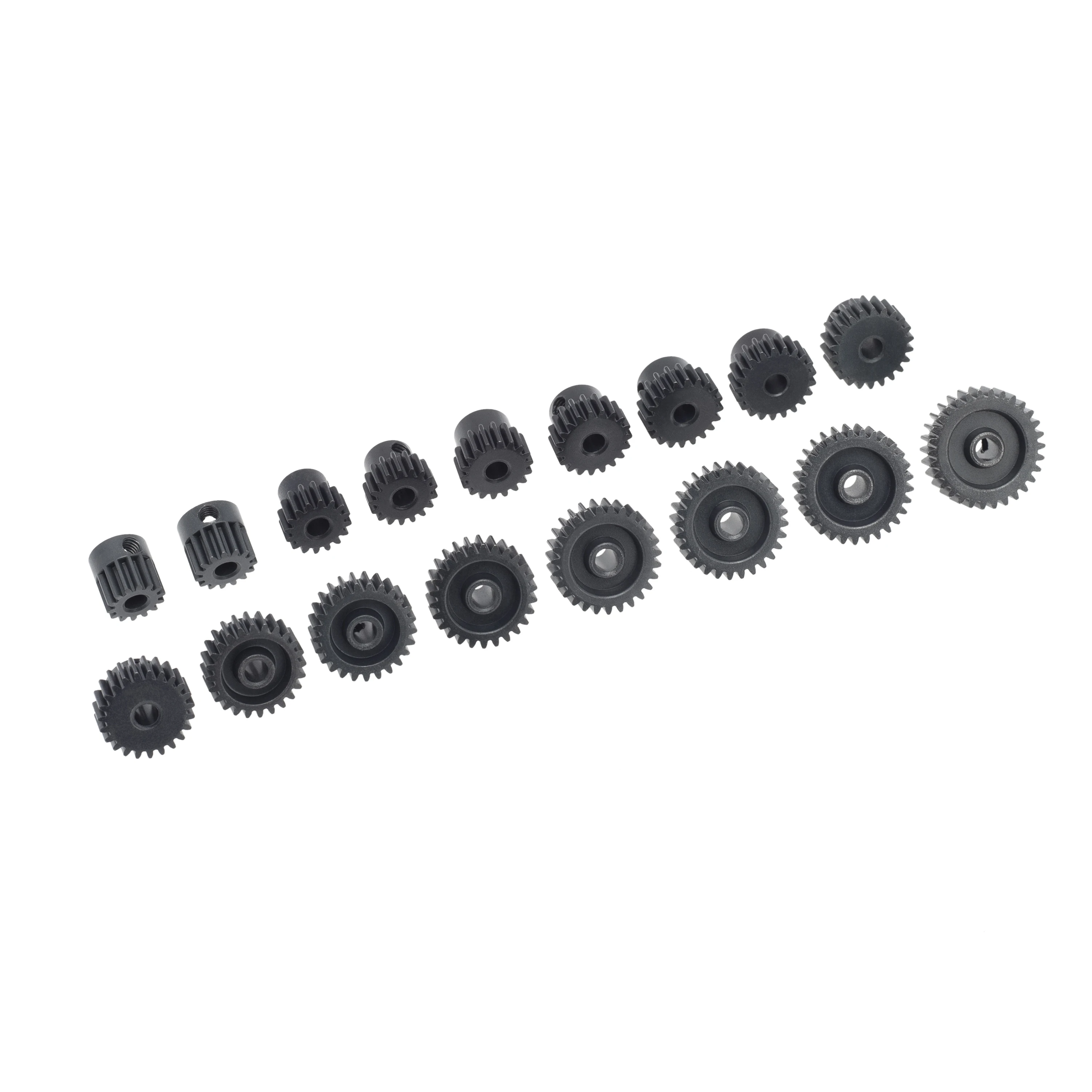 블랙 스틸 금속 피니언 모터 기어 1/10, AXIAL SCX10 RC 모델 자동차 모터 부품, 48P, 3.175mm, 16T, 17T, 18T, 19T, 20T, 22T, 24T, 25T, 26T, 27