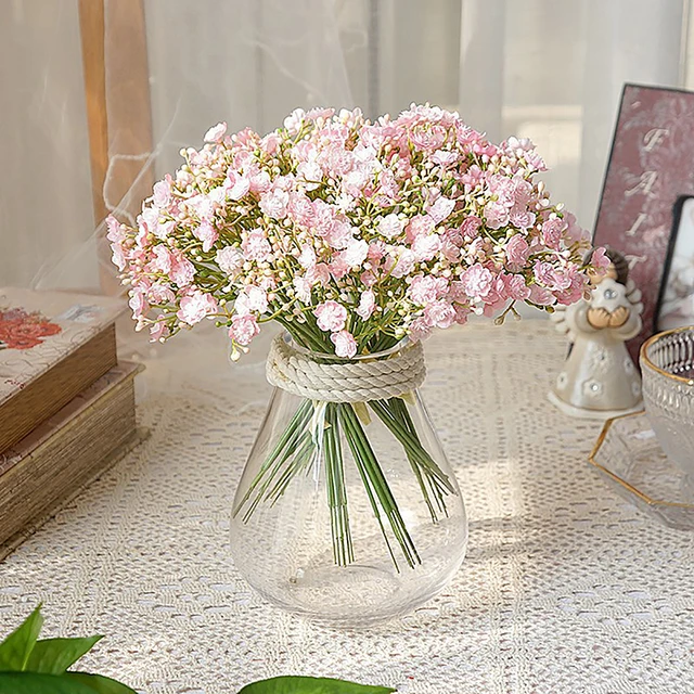 Baby Breath Artificial Flowers Bulk(12 pcs) Upgrade Faux Gypsophila, for  Home Garden Decoration - AliExpress