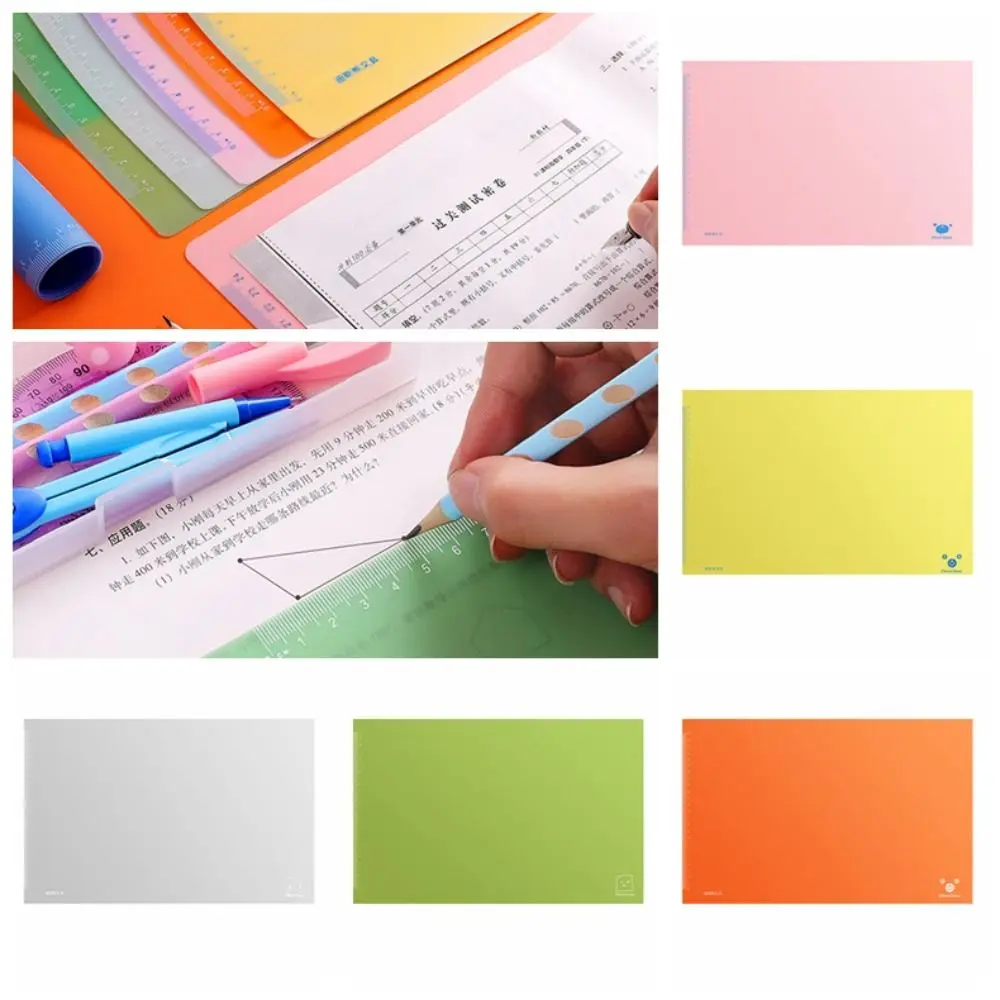 Waterproof A3 Exam Desk Mat with Scale Large-size Multifunction Table Mat Jelly Color Drawing Writing Mat Exam Special Tool