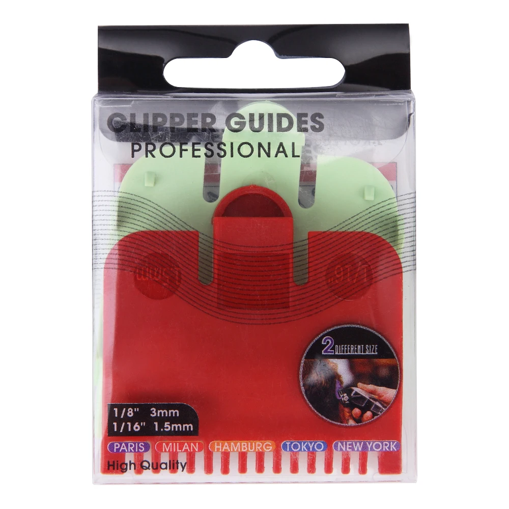 2pcs Cutting Guide Comb Wahl 1.5mm 3mm Set Pro Colorful Limit Comb Kit for Electric Hair Trimmer Shaver Hairdressing Tool