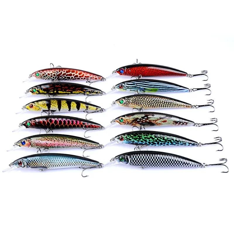 

Jerkbait Minnow Crankbaites, набор рыболовных приманок, набор жестких приманок для Swimbait, Искусственные воблеры для рыболовных снастей на щуку, карп, морская верхняя вода