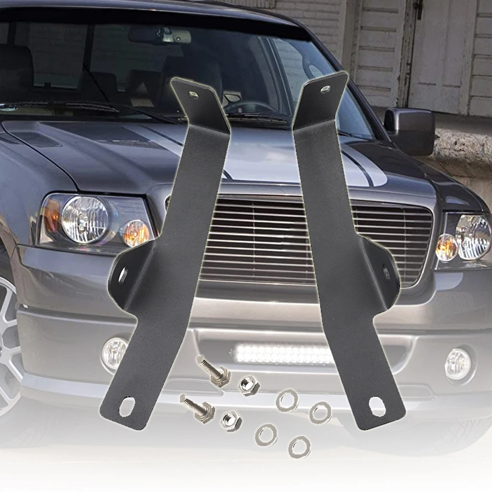 

20 Inch LED Light Bar Hidden Bumper Mounting Bracket For Ford F-150 2006-2008 Hidden Bumper Light Bar Mount Brackets