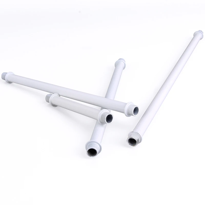 M10 Double-heads Outer Tooth Threaded Tube Hollow Straight Connection Rod Lamp Pipe led lamp accessories DIY Lighting Fitting Pitch 1.0