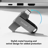 Original Lexar JumpDrive D400 Dual USB Drive Type C/A Memory Stick 32GB 64GB 128GB 256GB USB Type C Disk Dual Flash Disk For PC 6