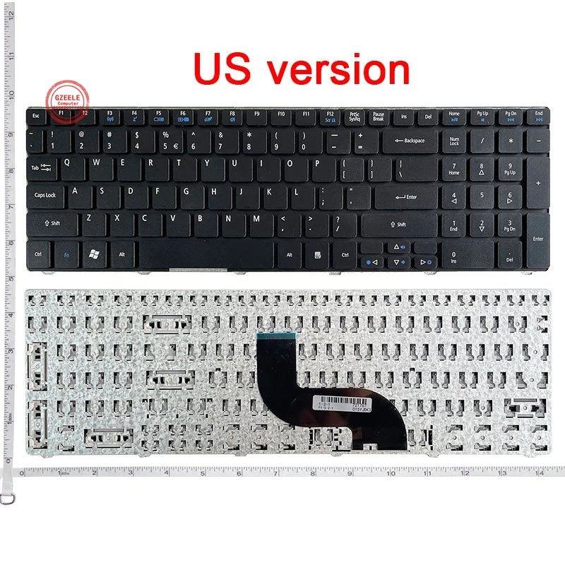 Clavier AZERTY Français Noir Pour PC Portable Packard Bell Easynote TK37 (Neuf)