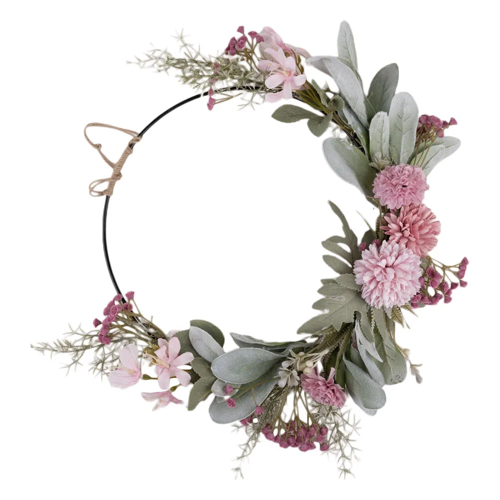 

Wreath Door Decor Front Wreaths Hanging Floral Home Artificial Spring Valentines Summer Flower Easter Outside Christmas for the