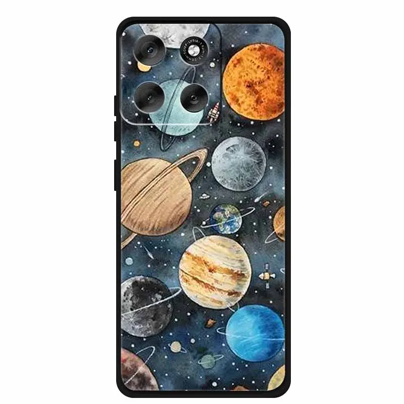 Luxury Silicone TPU Etui Cover - Soft Pink Anime Back Case