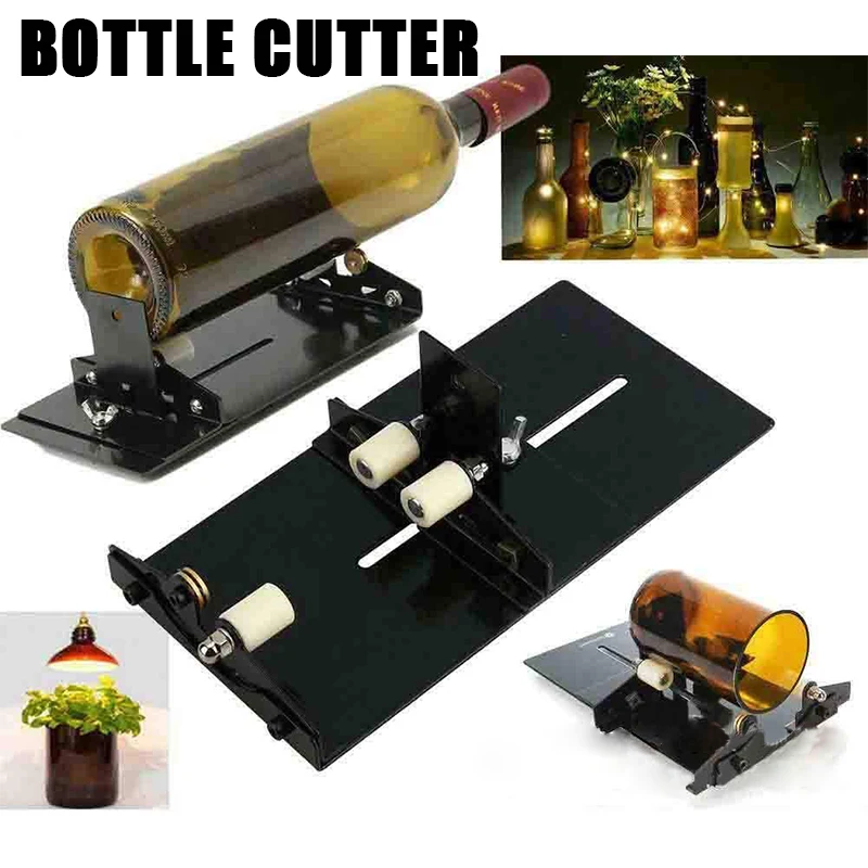 

Square Round Wine Beer Glass Sculptures Cutter Machine DIY Glass Bottle Cutter Tool for Beer Glass Cutting Bottles Holder
