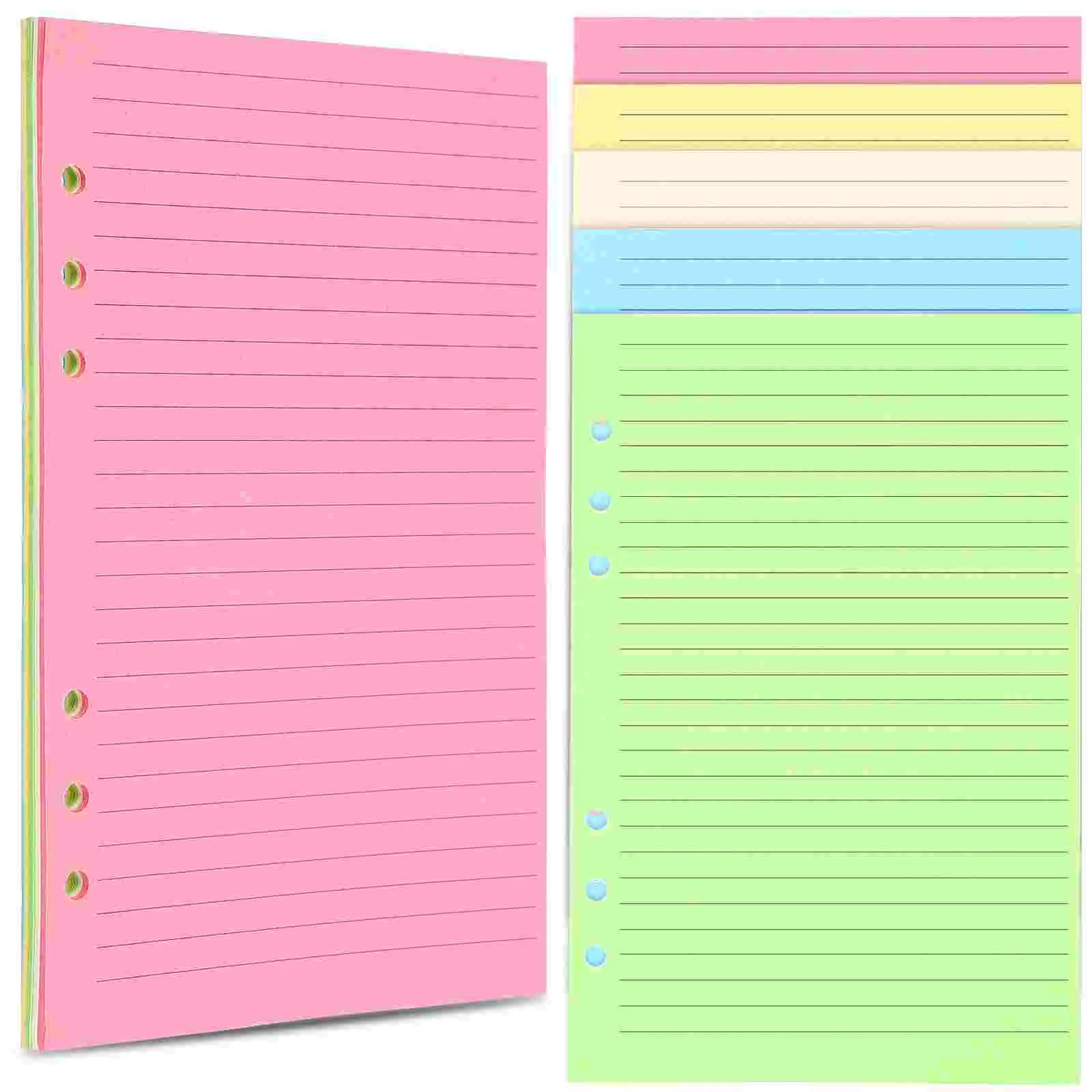 

50Pcs A5 Filler Paper Planner Refill Paper Loose Leaf Binder Paper Planner Note Book Filler Paper