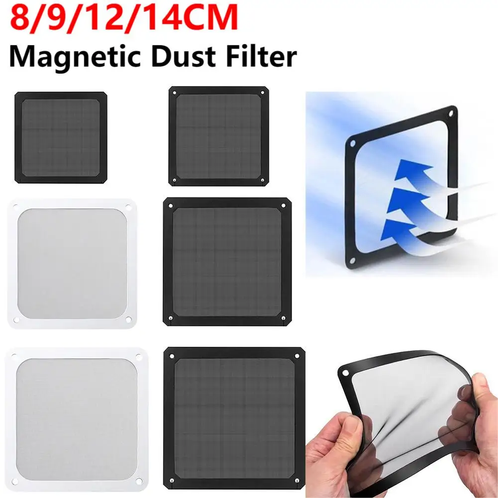 Filtros Antipolvo Magnéticos Para PC 120x120 Mm - 4 Unidades, Malla Fina, Fáciles De Instalar Sin Tornillos