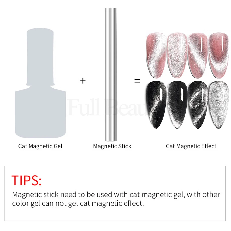magnetic nail art tools Cylindrical Magnet for Cat Eye UV Gel Varnish with Nails Art Decoration Fashion Nail Magnet Tools for Manicure Design Tools