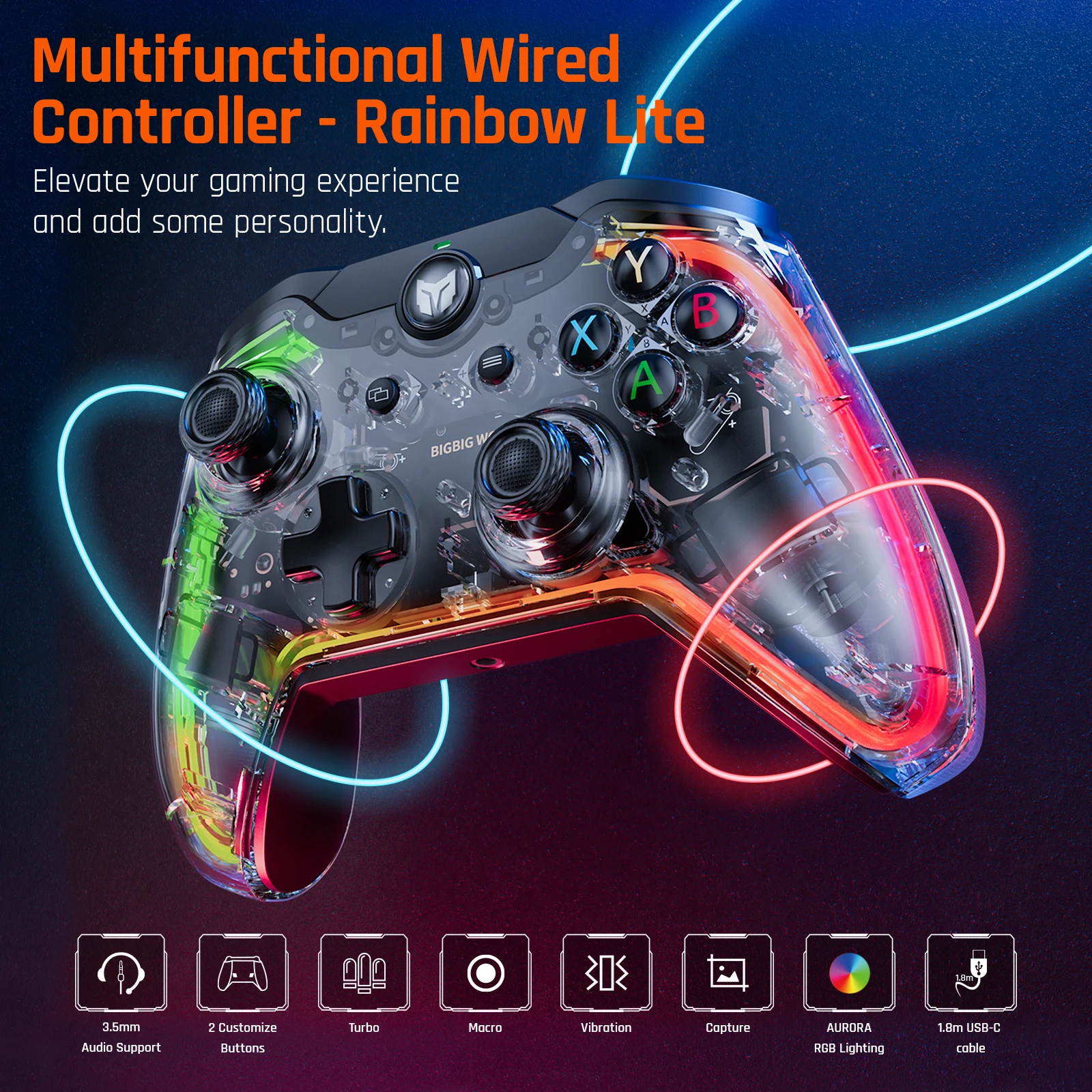  BIGBIG WON κ Ʈ RGB   Ʈѷ  е ̽ƽ, ġ, Win10  11, PS4 , R90 PC