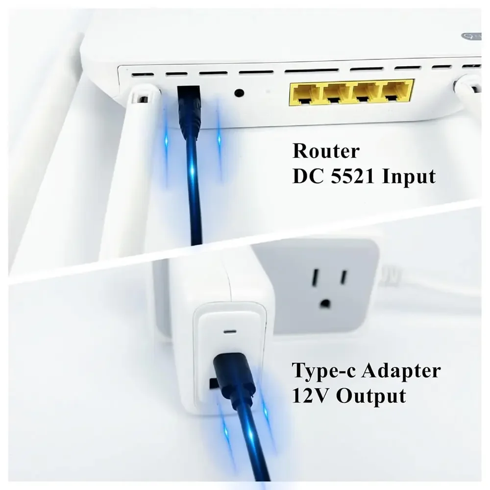 12V 3A USB C 타입-C to DC 5.5 2.1 PD 디셉션 라인 DP 고속 충전 케이블 스프링 텔레스코픽 DC 전원 코드 컨버터 어댑터