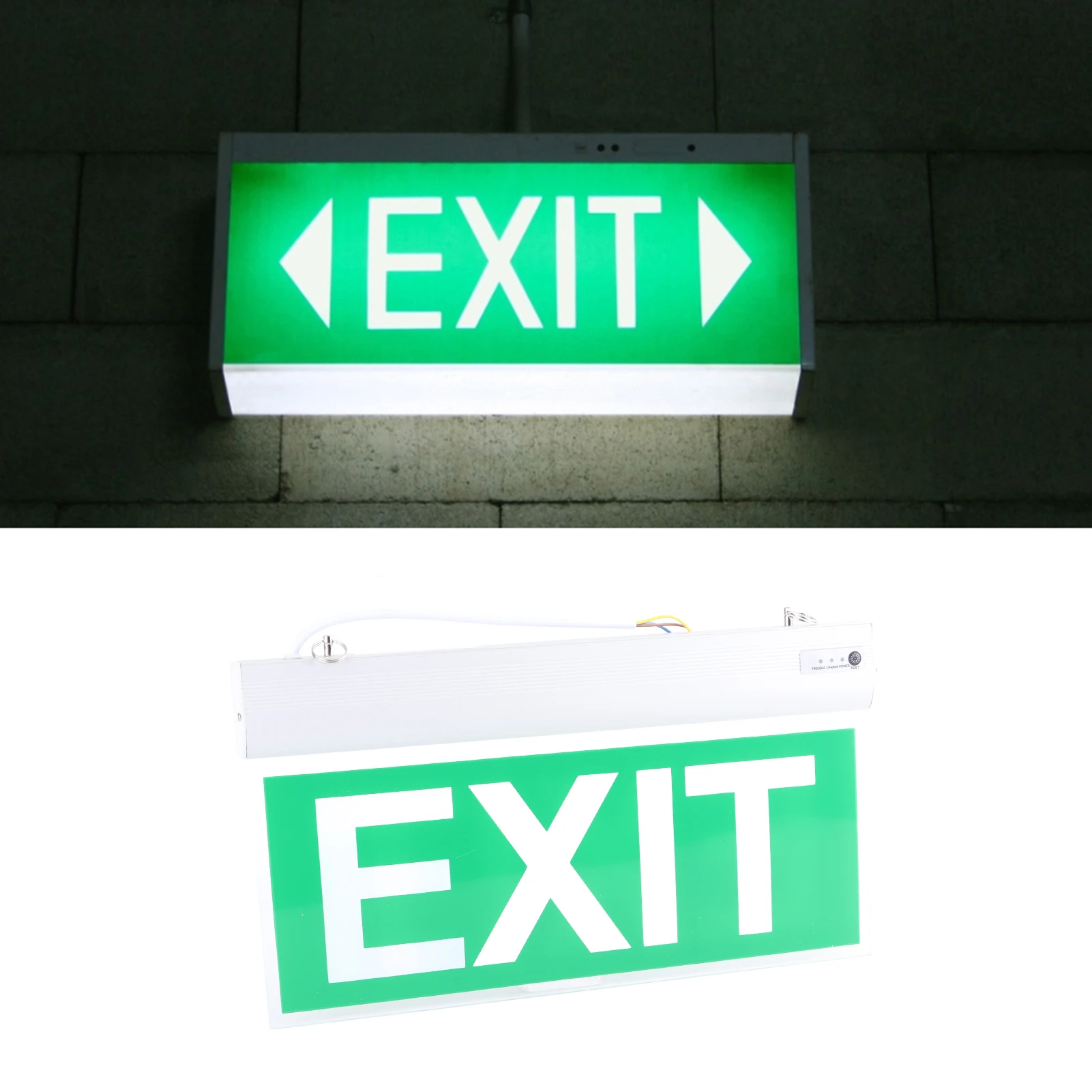 Luce Di Emergenza LED Con Insegna Uscita – Acrilico 110V, Segnaletica Per Evacuazione