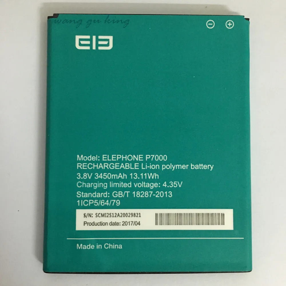 

Высококачественный новый аккумулятор Elephone P7000 3450Mah elephant P7000 аксессуары для аккумуляторов 3,8 V Li-Ion Мобильный телефон