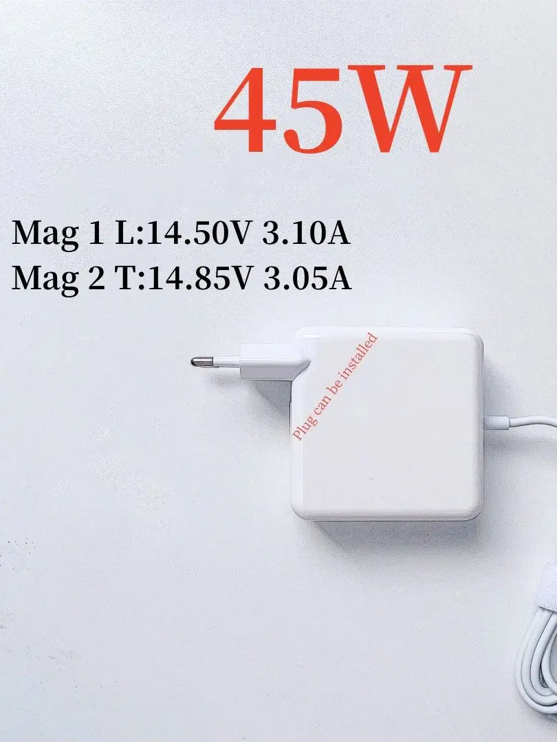 Compatible with MacBook Air Charger 45W Mags 2 T Mag 1 L Power Adapter Compatible with Mac Book Air 11\'\' and 13inch models