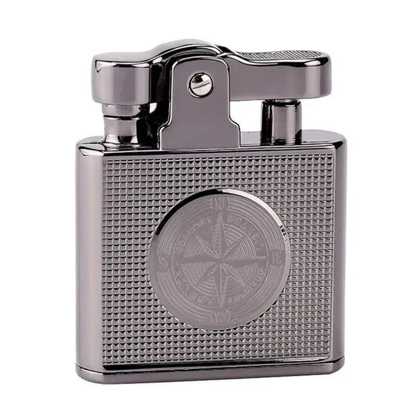 

Luxury Waterproof Windproof Kerosene Lighter Retro Copper Cigarette Cigar Lighter Mens Smoking Tool Men Gift Gadgets