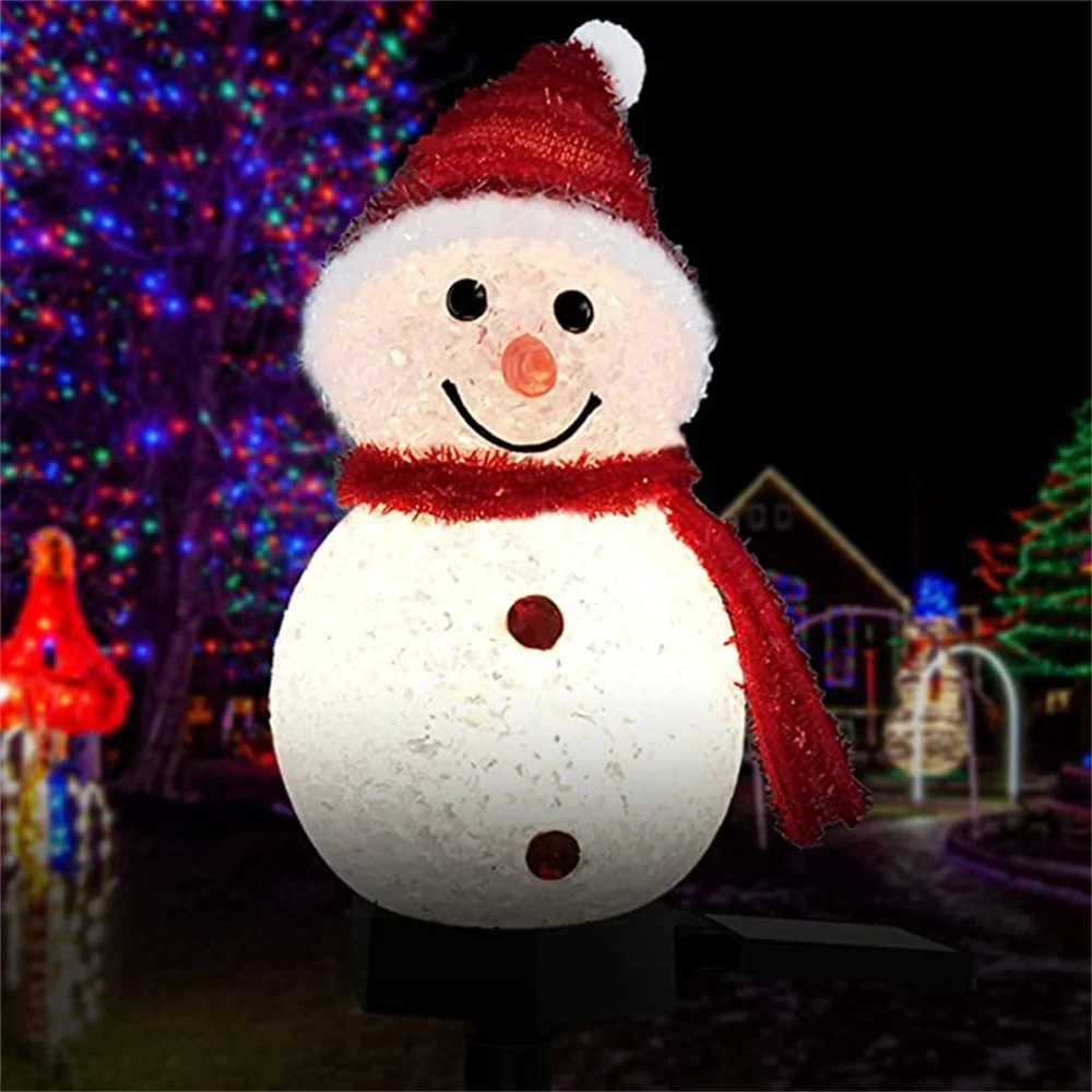Snowman stake lights best sale