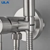 ULA Bidet Faucet Stainless Steel Portable Toilet Bidet Sprayer Set Toilet Faucet Hygienic Shower Hot Cold Water Shoer Head 5