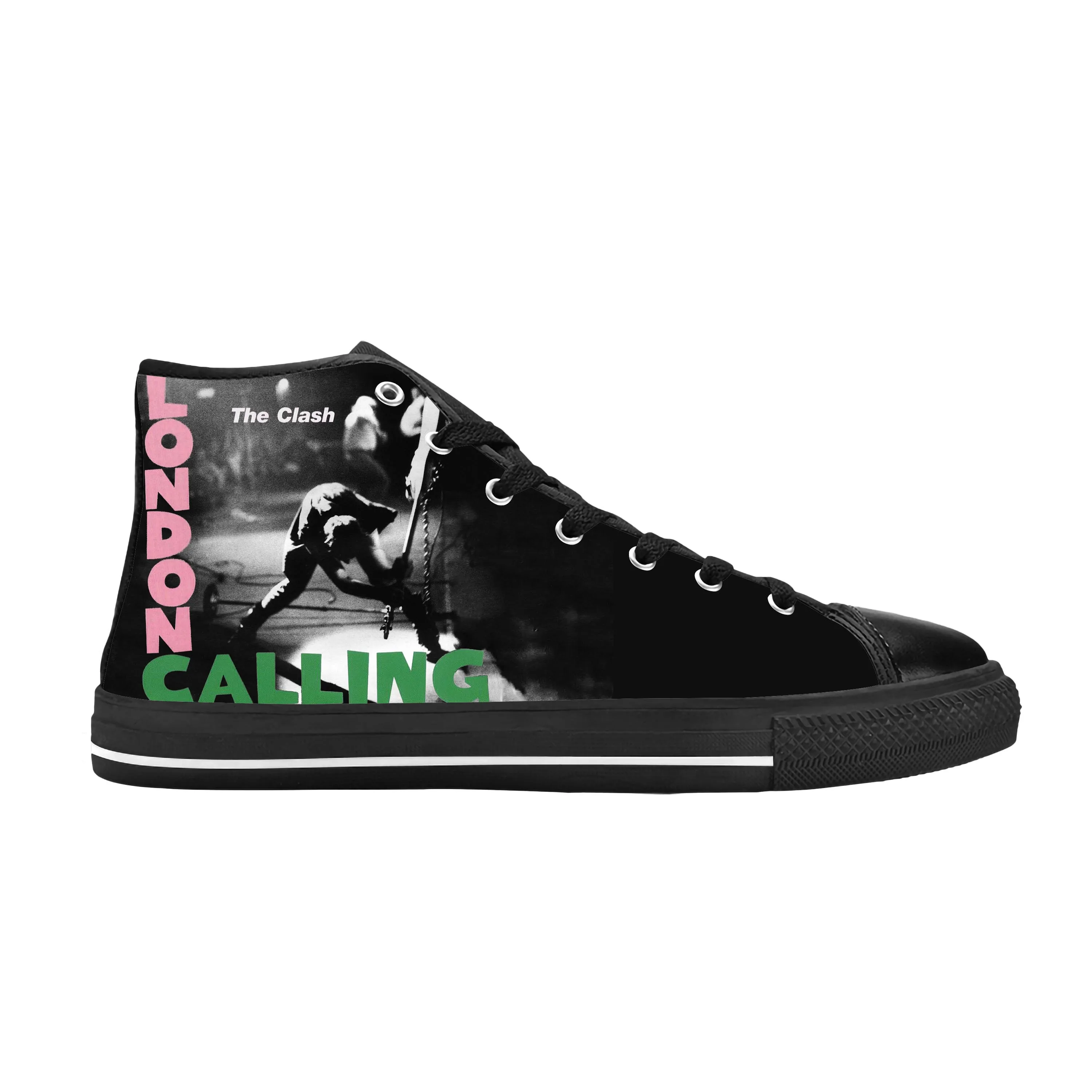 

Clashs Punk Rock Band Music Singer The Cool Funny Casual Cloth Shoes High Top Comfortable Breathable 3D Print Men Women Sneakers