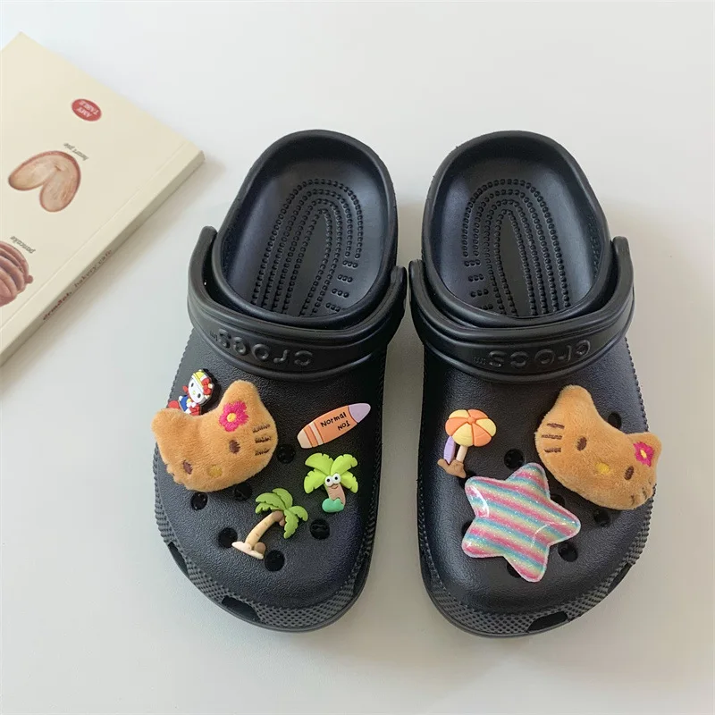 

Sanrio Shoe Buckle Set Kawaii Hello Kitty Shoe Accessories Suitable for Cros Decoration Party Decoration Toys Gifts Wholesale