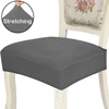 Jacquard Chair Seat Covers Removable Washable Anti-Dust Stretch Spandex Dining Room Upholstered Chair Cushion Slipcovers 1