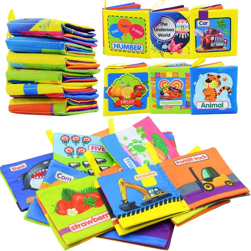 Haba 300146 - Libro De Tela Elephant Egon, Libro Suave Y Crepitante Con Muchos Efectos Táctiles Y De Juego, Juguetes Para Bebés Con Un Bonito Diseño A Partir De 6 Meses (el Embalaje Puede Variar