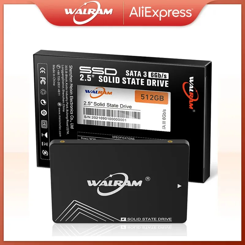 WALRAM Sata3 Ssd Hard Disk 120GB 240GB 480GB 1TB HDD 2.5