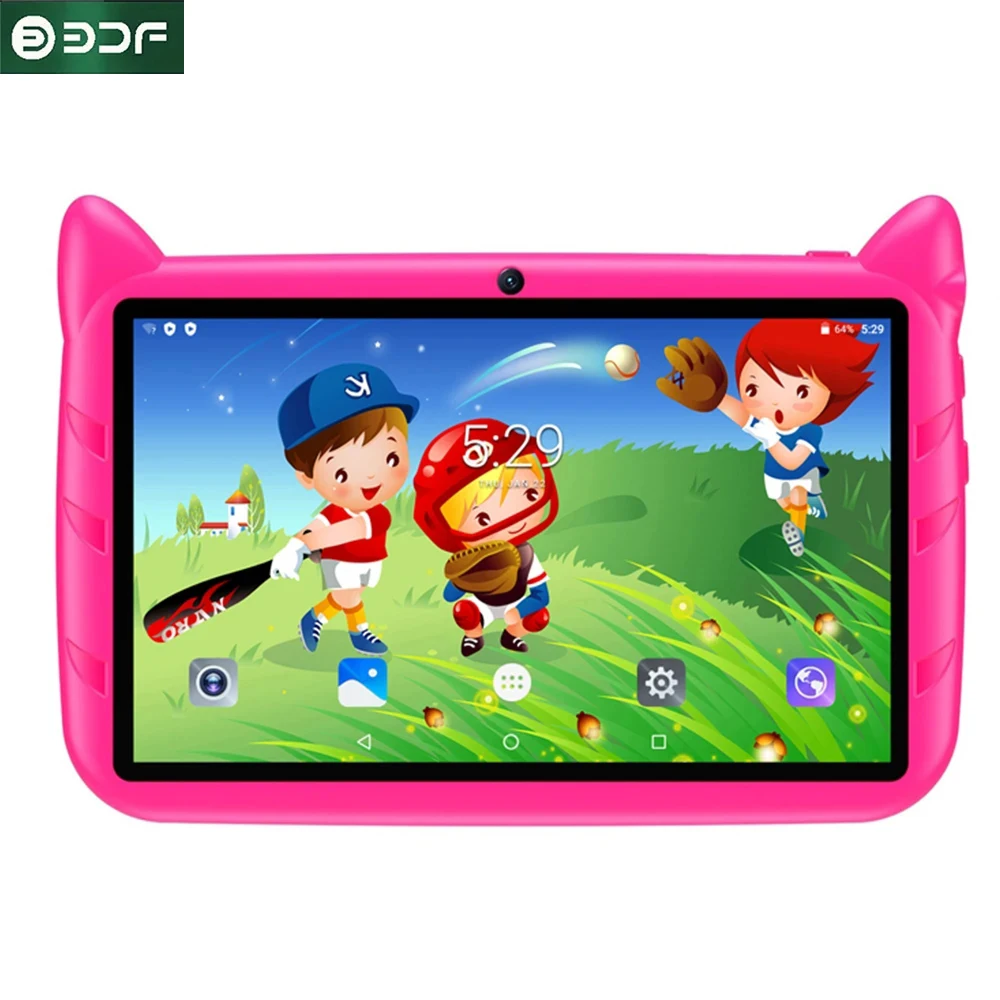Kids Tablet 7inch Android 12 Best Christmas Gift Cute Touch Gaming Children 4GB+64GB WiFi Child Tablets PC 4
