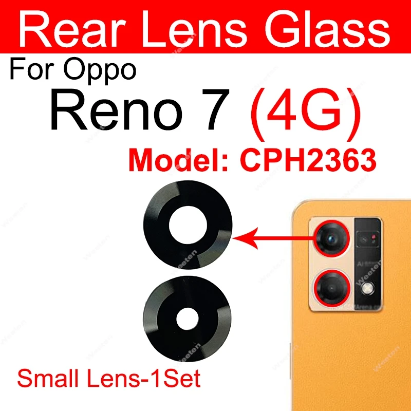 Verre De Caméra Pour OPPO Reno 8T 4G - Protection Lentille - Noir - Universel