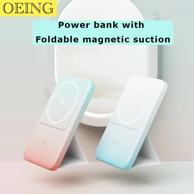 

NEW 2024 Macsafe Power Bank For iphone 12 13 14 15 Pro Max Plus Mini Magnetic Wireless Powerbank External Auxiliary Spare Batter